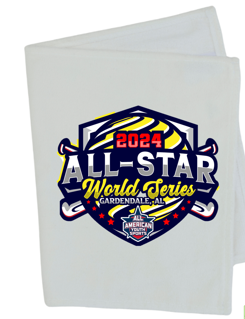 2024 ALL AMERICAN YOUTH SPORTS ALL-STAR WORLD SERIES PIN TOWEL