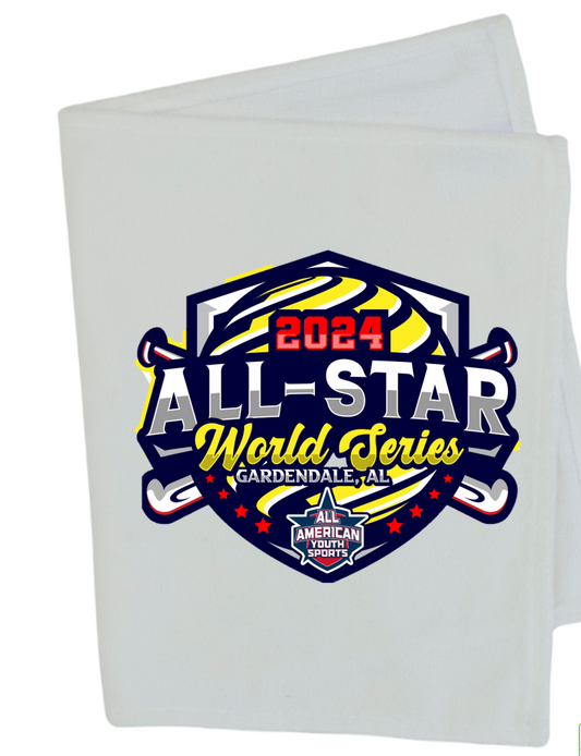 2024 ALL AMERICAN YOUTH SPORTS ALL-STAR WORLD SERIES PIN TOWEL